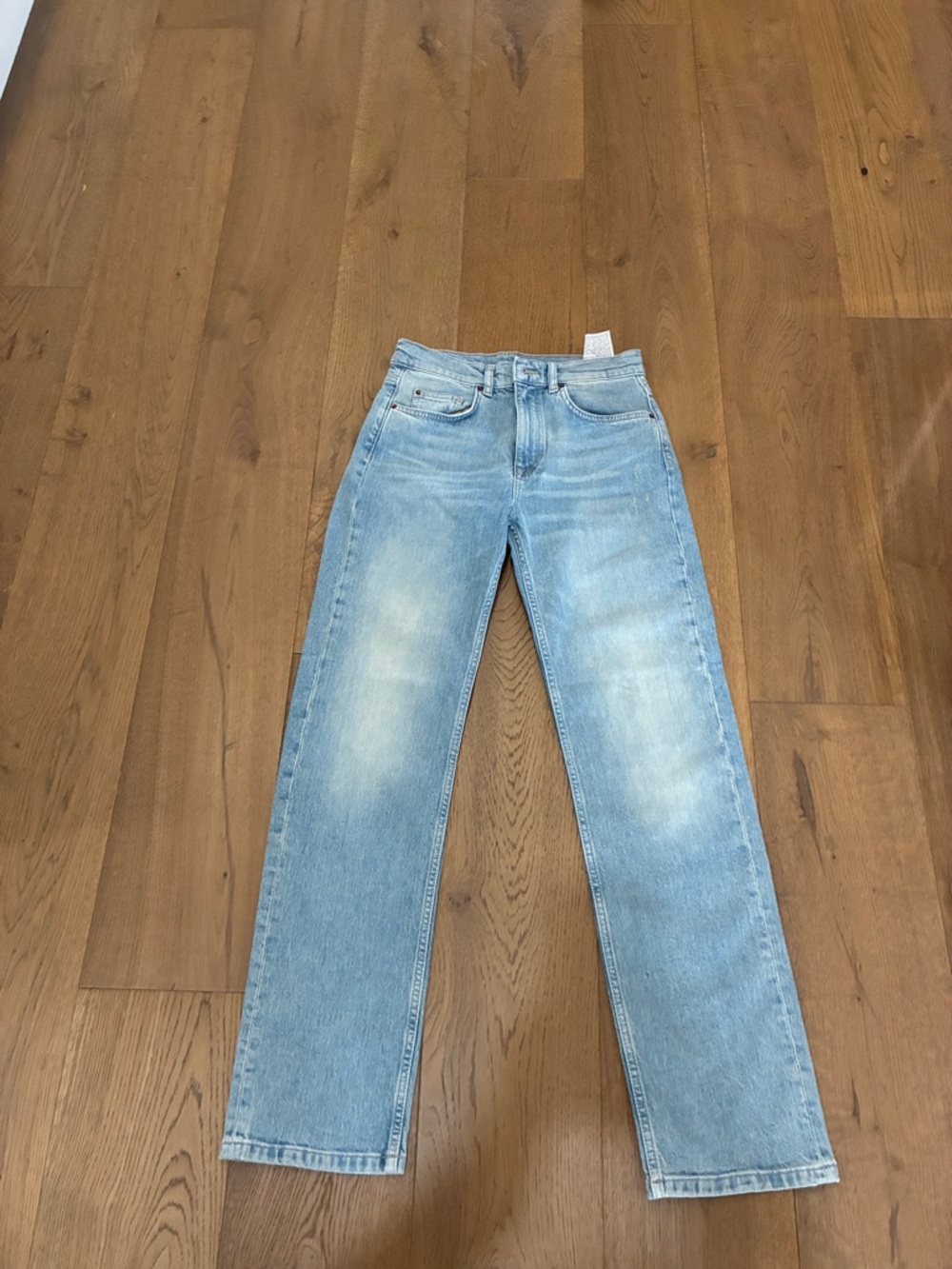 Massimo Dutti Light Blue Straight Leg Jeans